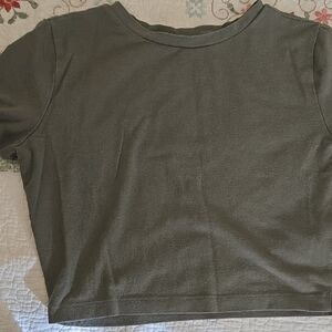 Wild Fable Olive Crop Top